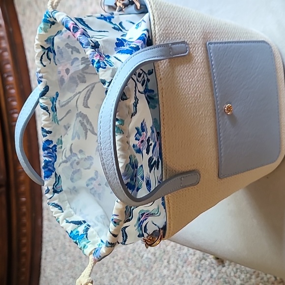 LAUREN CONRAD WOMEN'S BLUE & CREAM PURSE - Picture 14 of 16